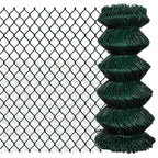 Vidaxl gaashek 0,8x15 m staal groen