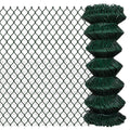 Vidaxl gaashek 1x15 m staal groen