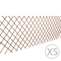 Vidaxl tuinlatwerk 5 st 180x90 cm wilg