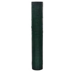 Vidaxl kippengaas 10x1 m gegalvaniseerd staal met pvc-coating groen