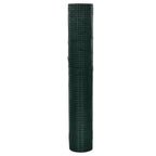 Vidaxl kippengaas 25x1 m gegalvaniseerd staal met pvc-coating groen