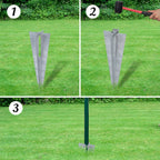 Vidaxl euro hek 10x1,0 m staal groen