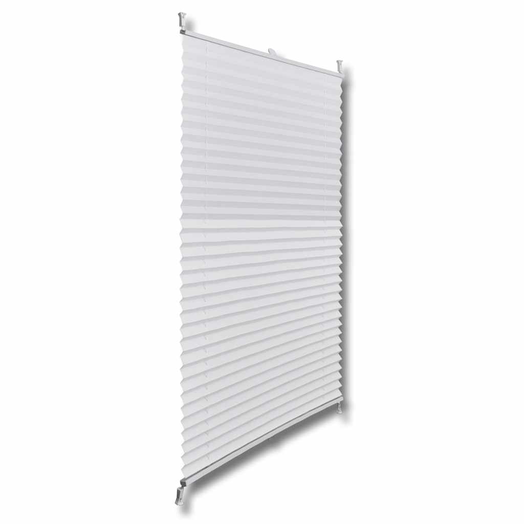 Vidaxl plisséjaloezie 40x125 cm wit
