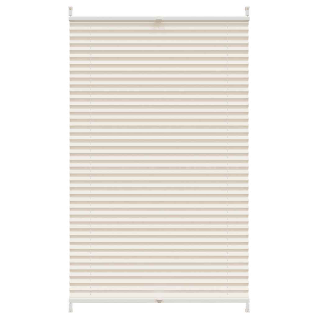 Vidaxl plissé rolgordijn 80x100cm creme