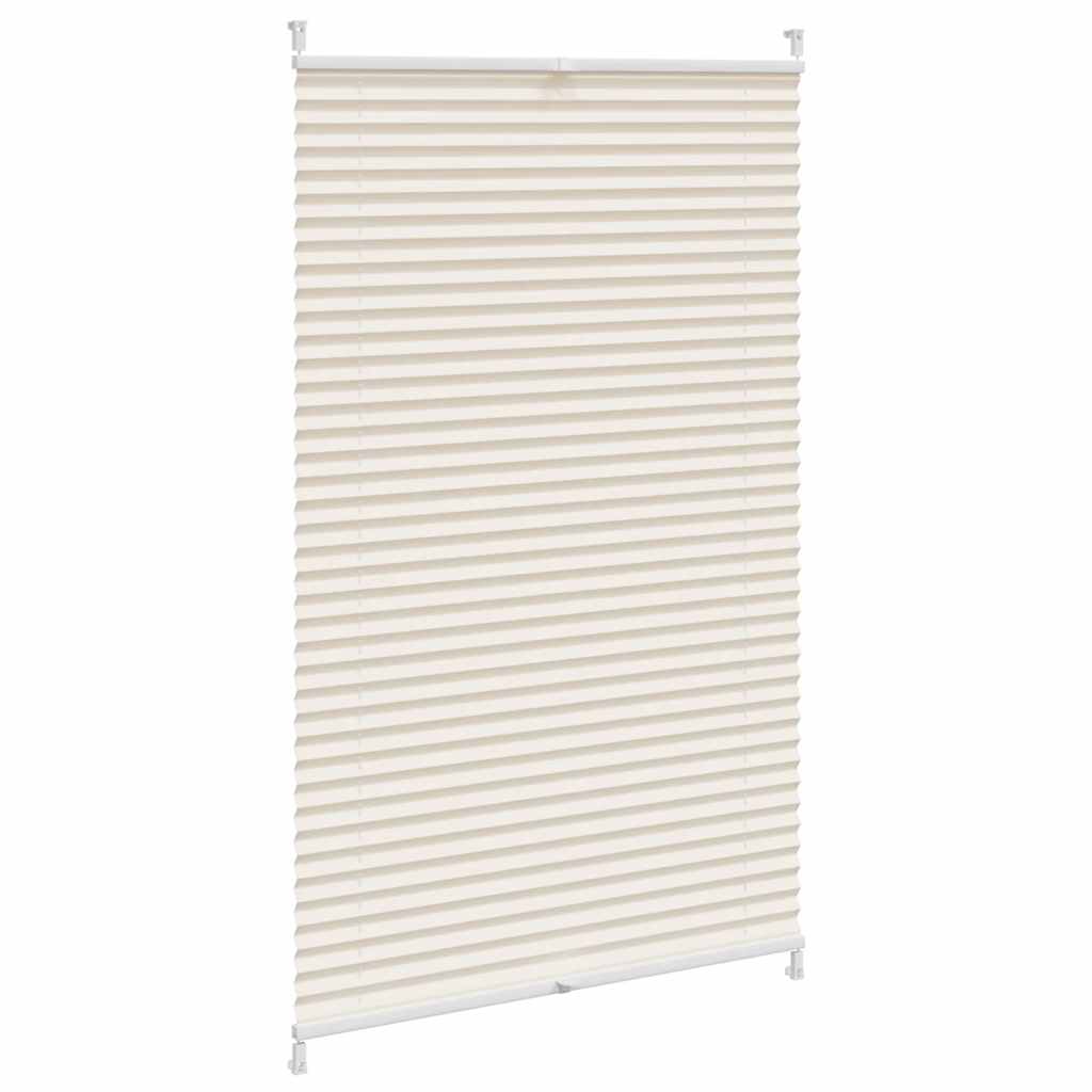 Vidaxl plissé rolgordijn 80x100cm creme