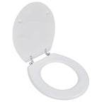 Vidaxl toiletbril simpel ontwerp mdf wit