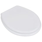 Vidaxl toiletbril simpel ontwerp mdf wit