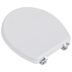 Vidaxl toiletbril simpel ontwerp mdf wit