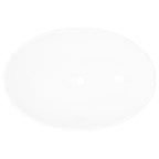 Vidaxl wastafel ovaal 40x33 cm keramiek wit