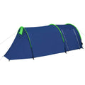 Vidaxl tent 4-persoons marineblauw en groen