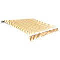 Vidaxl luifeldoek 6x3 m canvas zonnebloemgeel en wit