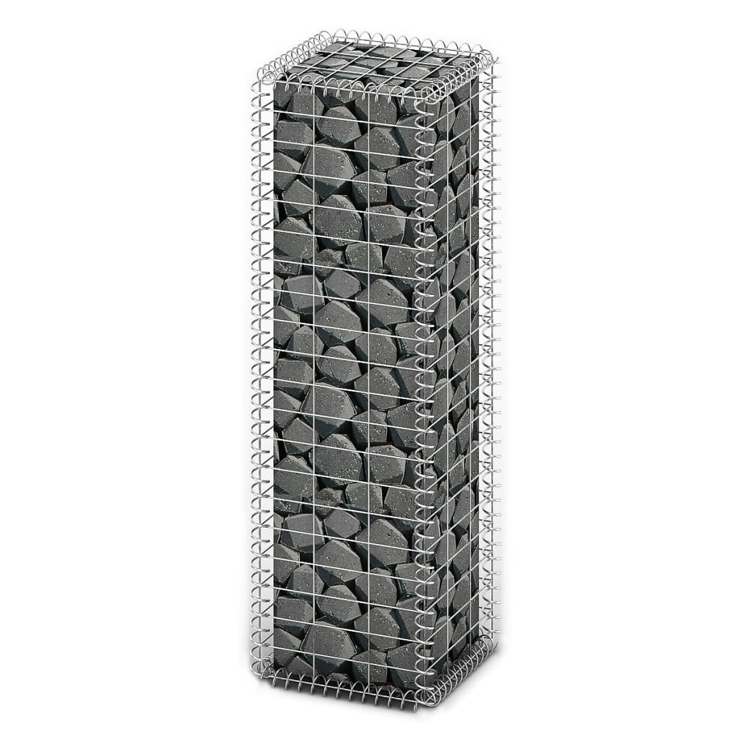 Vidaxl schanskorf met deksels 100x30x30 cm gegalvaniseerd draad