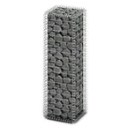 Vidaxl schanskorf met deksels 100x30x30 cm gegalvaniseerd draad
