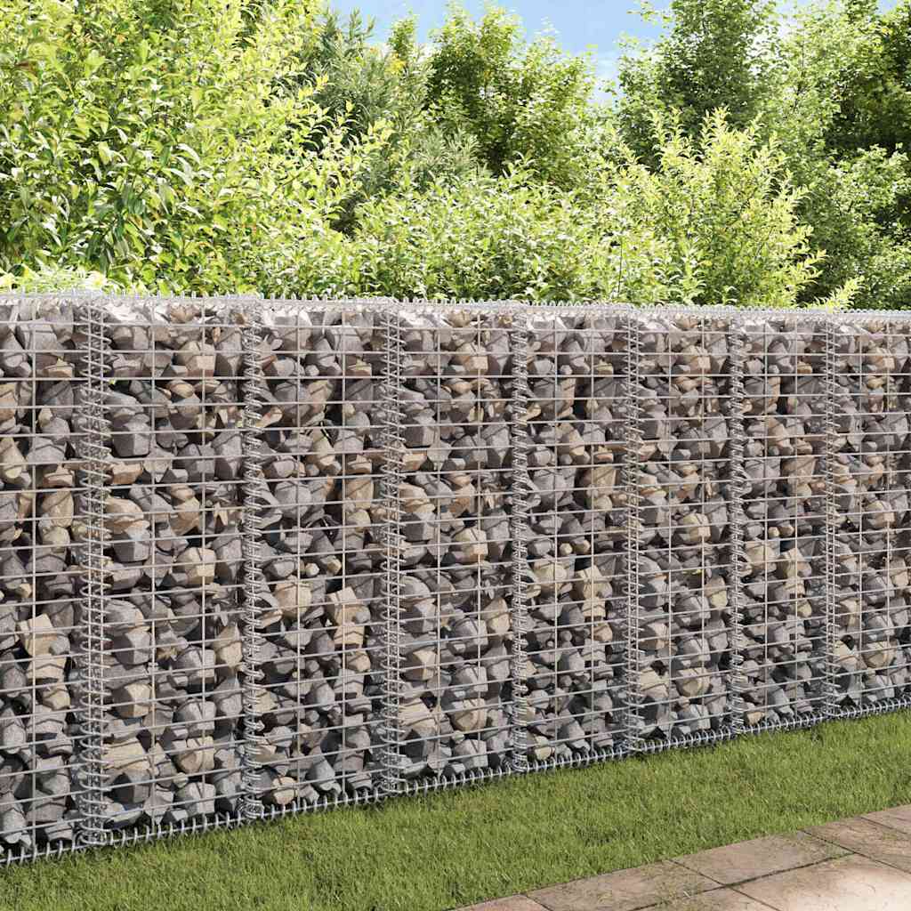 Vidaxl schanskorf met deksels 100x30x30 cm gegalvaniseerd draad