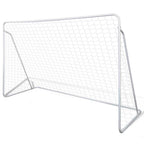Vidaxl voetbaldoelset hoogwaardig 240x90x150 cm staal