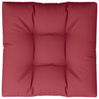 VidaXL Palletkussen 80 x 80 x 12 cm stof wijnrood