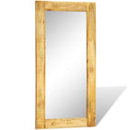 Vidaxl wandspiegel in massief houten frame 120x60 cm