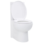 VidaXL Toilet hoekmodel keramisch wit