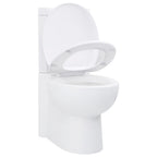 VidaXL Toilet hoekmodel keramisch wit