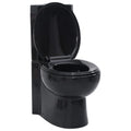 VidaXL Toilet hoekmodel keramisch zwart