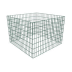 Vidaxl compostbak vierkant 100x100x70 cm mesh