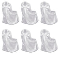 Vidaxl bruiloft stoelhoes wit (6 stuks)
