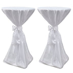 Vidaxl statafelhoes met strik 70cm wit (2 stuks)