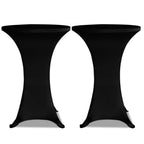 Vidaxl statafelhoes stretch ø60cm zwart (2 stuks)