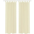 Vidaxl gordijnen 2 st doorschijnend 140x225 cm crème