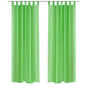 Vidaxl gordijn appelgroen 140x175 cm (2 stuks)
