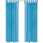 Vidaxl gordijn turquoise 140x175 cm (2 stuks)