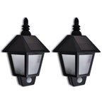 Vidaxl wandlamp solar met bewegingsensor 2 st