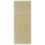 Vidaxl tapijt rechthoekig 80x200 cm bamboe naturel