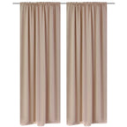 Vidaxl gordijnen met gleuven 135 x 245 cm crème 2 st
