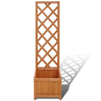 Vidaxl plantenbak met klimrek 40x30x135 cm