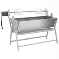 Vidaxl draaispit barbecue ijzer en roestvrij staal