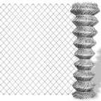 Vidaxl gaashek 15x1,5 m gegalvaniseerd staal zilverkleurig