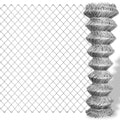 Vidaxl gaashek 25x1,25 m gegalvaniseerd staal zilverkleurig