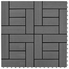 Vidaxl terrastegels 11 stuks 30 x 30 cm wpc 1 m2 (grijs)
