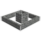 Vidaxl gabion plantenbak 120x120x20 cm gegalvaniseerd staal