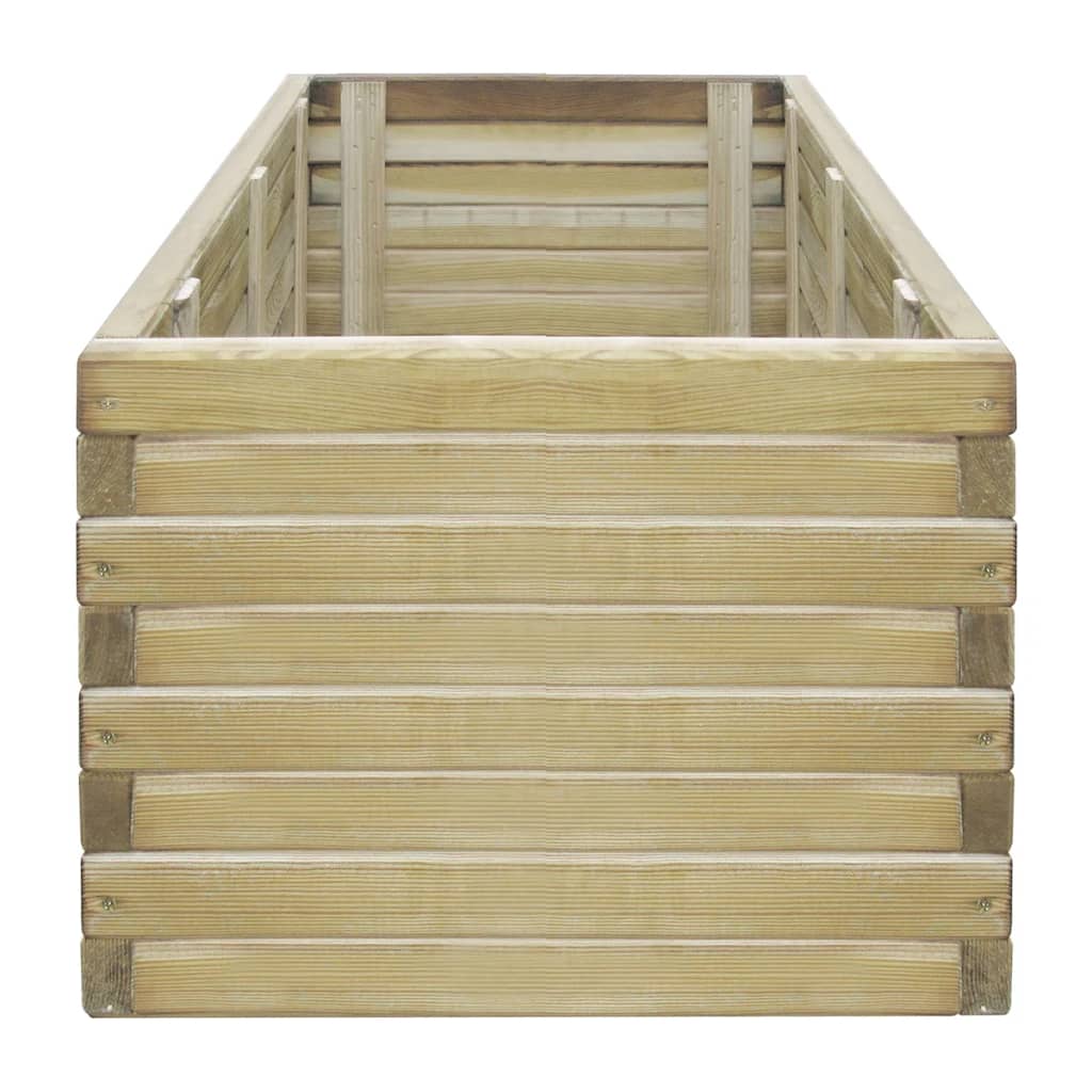 VidaXL Plantenbak verhoogd rechthoekig 100x50x40 cm hout
