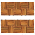 VidaXL Terrastegels 20 st verticaal patroon 30x30 cm acaciahout