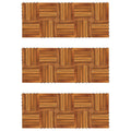VidaXL Terrastegels verticaal patroon 30 x 30 cm Acacia set van 30