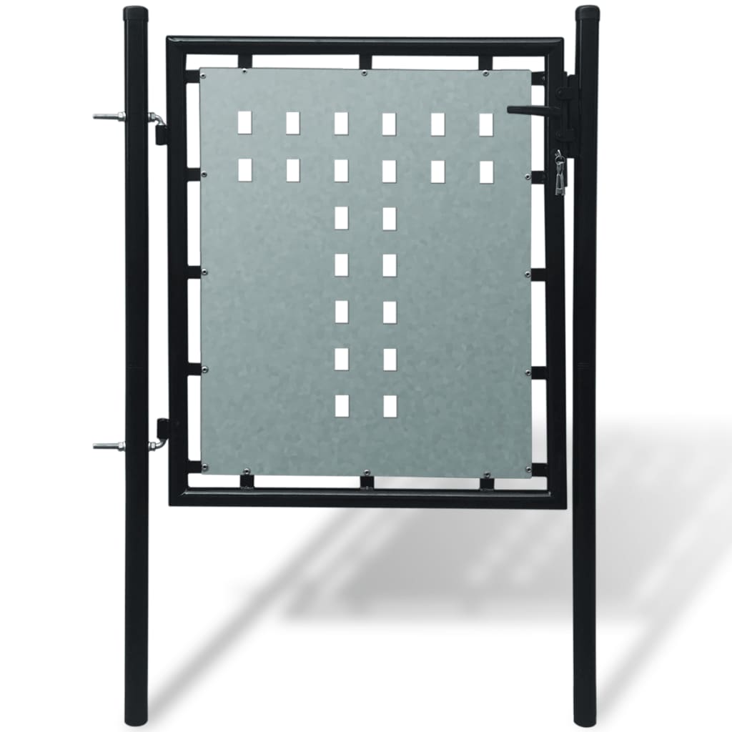 Vidaxl zwarte enkele deur 100x100 cm