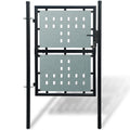 Vidaxl zwarte enkele deur 100x175 cm