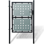 Vidaxl zwarte enkele deur 100x175 cm
