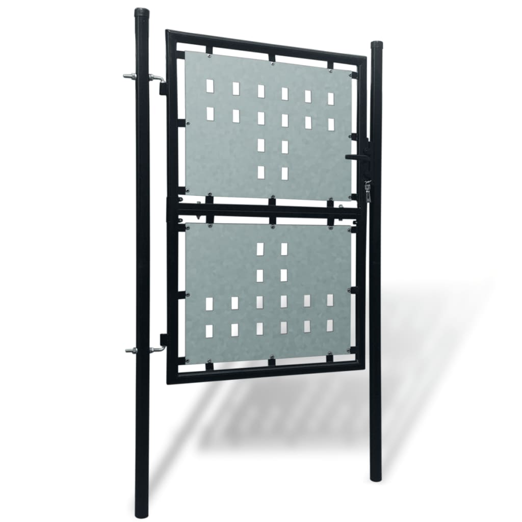 Vidaxl zwarte enkele deur 100x175 cm