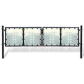VidaXL Poort enkel 300x125 cm zwart