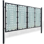VidaXL Poort enkel 300x175 cm zwart