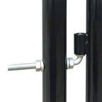 VidaXL Poort enkel 300x175 cm zwart